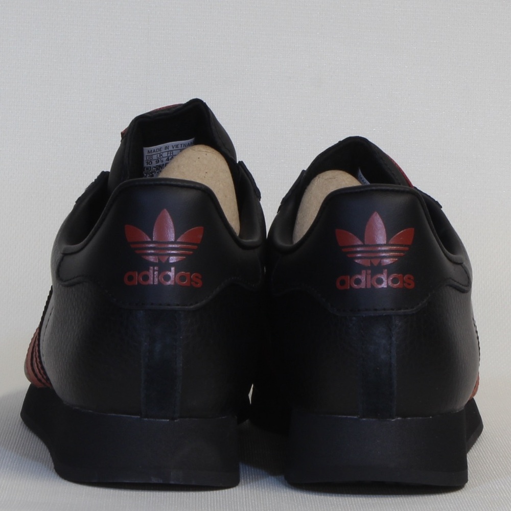 adidas Originals Men's Black Red Samoa Casual Sneaker JQ0046 NWT NIB - Picture 6 of 9